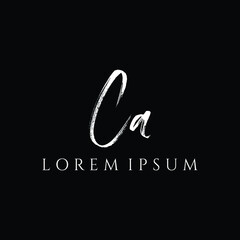 Fototapeta premium Letter CA luxury logo design vector