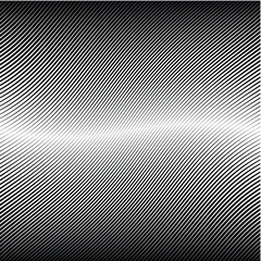 Abstract warped Diagonal Striped Background . Vector curved twisted slanting, waved lines texture