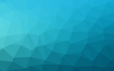 Light BLUE vector abstract mosaic pattern. A completely new color illustration in a vague style. The best triangular design for your business.