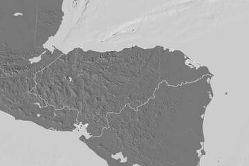 Honduras borders. Bilevel