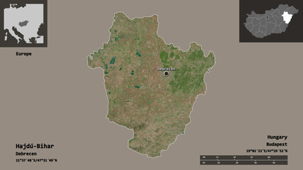 Hajdu-Bihar, county of Hungary,. Previews. Satellite