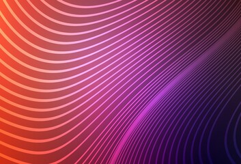 Obraz premium Light Pink, Red vector layout with bent lines.