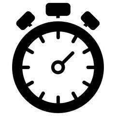 
Stopwatch icon in flat vector design.
