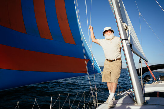 retired man siling