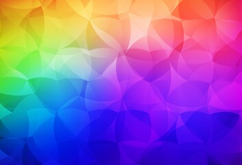Dark Multicolor vector abstract polygonal template.