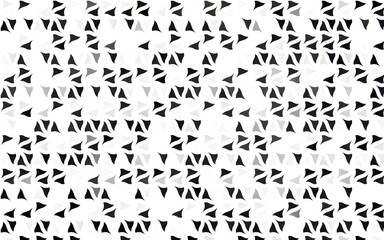 Light Black vector background with triangles. Decorative design in abstract style with triangles. Pattern for busines ad, booklets, leaflets