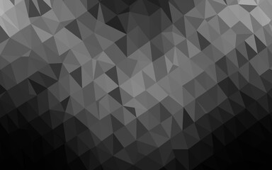 Obraz premium Dark Silver, Gray vector polygon abstract layout. Brand new colorful illustration in with gradient. Template for your brand book.