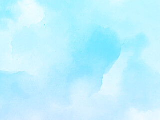 Fototapeta na wymiar Soft blue watercolor texture design elegant background