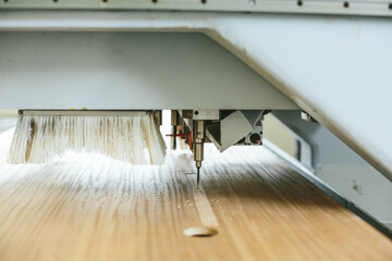 close up of a drill of a CNC machine