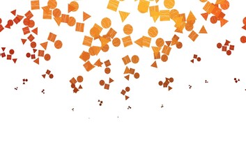 Light Red, Yellow vector pattern in polygonal style with circles.