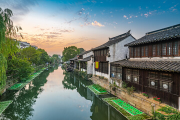 Fototapeta na wymiar view of dangkou ancient town, wuxi, jiangsu, China