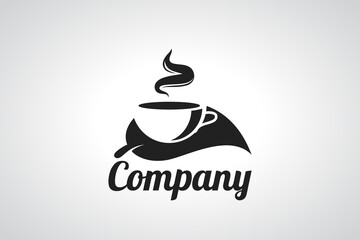 Simple organic coffee logo vector graphic for any business especially for cafe and beverage