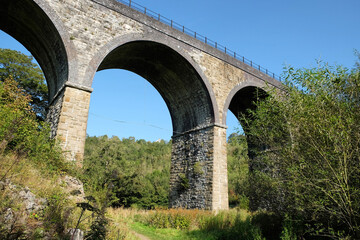 Fototapeta premium Headstone viaduct, crossing Monsal Dale, Peak District, Derbyshire