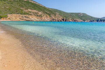 Stones in Piana beach, Corsica, France