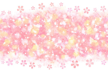 桜 花 ピンク 正月 水彩 背景