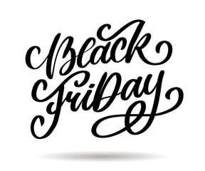 Obraz premium Black Friday Calligraphic Designs Retro Style Elements Vintage Ornaments Sale, Clearance Vector lettering