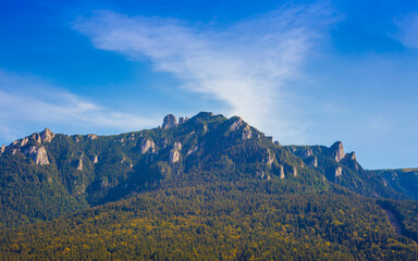 Rocky Mountain peak of Ceahlau, Romania