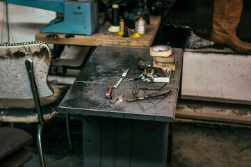 A well used workspace