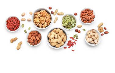 Assortment of tasty mixed nuts