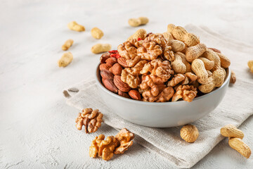 Assortment of tasty mixed nuts