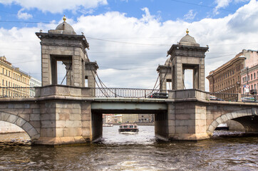 Lomonosov Bridge across Fontanka River, St. Petersburg