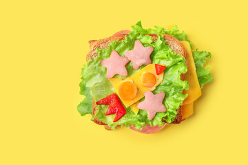 Healthy school lunch. Lunch time