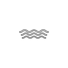 Wave icon. Travel symbol. Logo design element 
