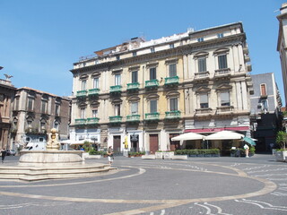 Fototapeta na wymiar Piazza Vincenzo Bellini, Catania, Sizilien, Italien