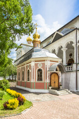 Refectory and the Mikheevsky temple in  Sergiev Posad