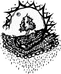 A lonely tree is the whole world