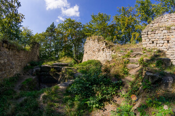 Ruins of medieval castle Zbiroh in Czech Paradise, Europe