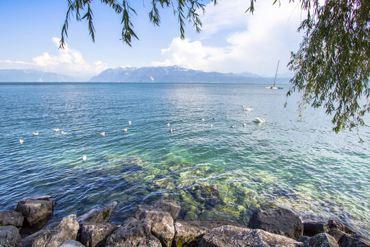 Geneva Lake Panorama, Switzerland