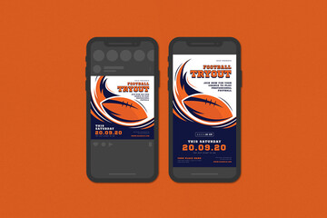 Football Try Out Social Media Template