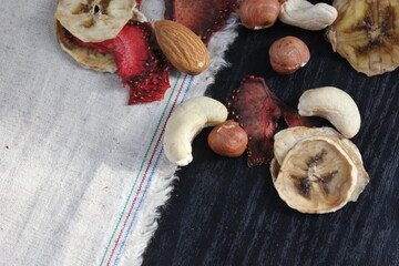 nuts and dried fruits