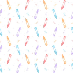 Crayon color seamless pattern background
