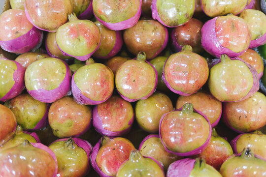 Pomegranate in fruit shop