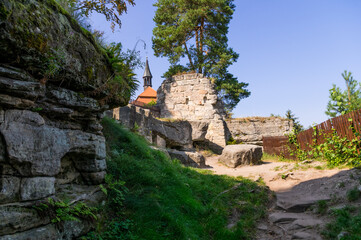 Valdstejn castle in Bohemian Paradise, Czechia