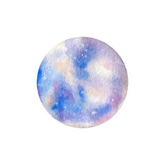 Watercolor astronomy science planets Mercury