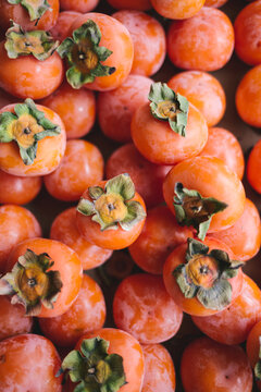 Persimmon in fruit shop