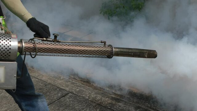  smoke from fumigation mosquitoes machine 