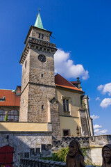 Fototapeta na wymiar Gothic chateau Hruba Skala near Turnov, Czech Republic