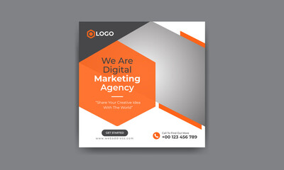 Corporate Business social media post and web banner template 
