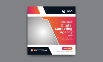 Corporate Business social media post and web banner template 