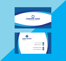Corporate Business Card Design, double sided modern design