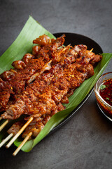 Mixed grill with seasoned Mala, Sichuan pepper, Chinese spices.