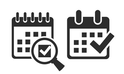 Save date in calendar vector icon