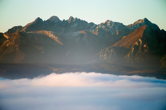 Fototapeta Tatry mountain's and fog