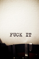 Fuck it phrase