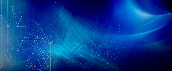 netzwerk linien punkte verlauf formen leiterbahnen