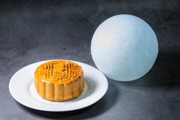 Delicious moon cake for Mid Autumn Festival.